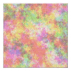 Rainbow Colors. Pretty, Colorful Clouds. Print