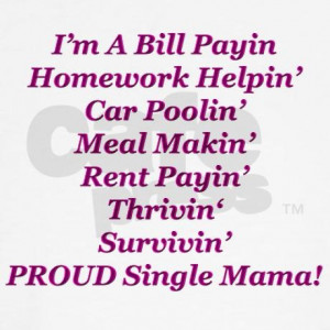 Proud Single Mama Hoodie on CafePress.com