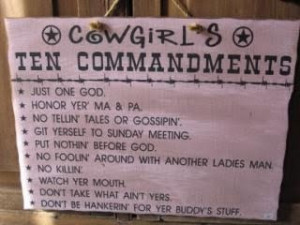 so whether you are a cowgirl or not i encourage you to be yourself not ...