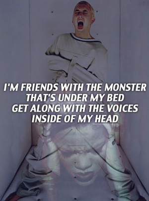 The Monster Eminem Quotes Eminem - monster featuring