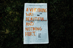 beautiful, hurt, meaning, newspaper, quote, text, words
