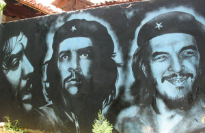 Mural del Che en la casa Sandinista, Nicaragua.