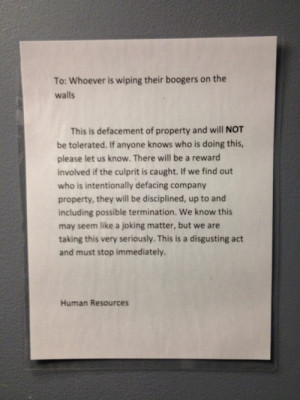 Wall Boogers Are Serious Business