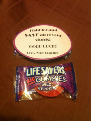 Good luck competition cheerleading gift do team. 