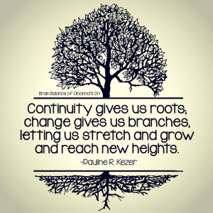 Continuity gives us #roots; #change gives us #branches, letting us # ...
