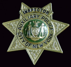 NYPD Auxiliary Police Badge