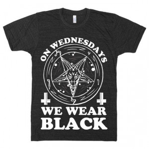 Wednesdays We Wear Black Mean Girls Parody Quote by ProxyPrints, $24 ...