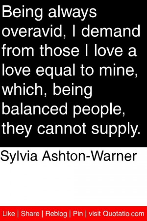 ... which being balanced people they cannot supply # quotations # quotes