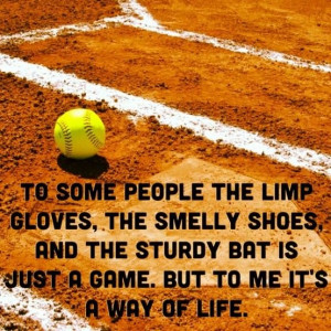 To some people the limp gloves, the smelly shoes and the sturdy bat ...