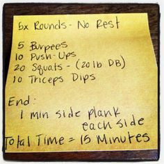 mini crossfit workouts - Google Search-- Maybe to do everyday on my ...