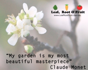 My garden is my most beautiful masterpiece” ― Claude Monet