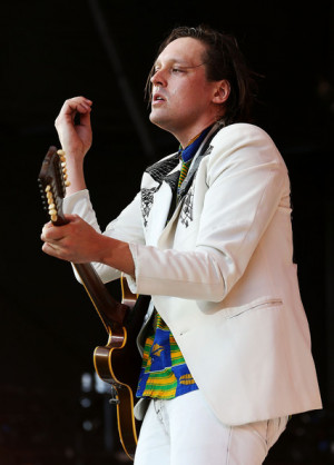 Win Butler Win Butler of Arcade Fire performs live for fans at the