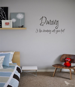 Dance Home Decor Vinyl Stickers Letters Love Dream Quotes Decals