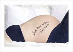 Quote on the belly pics . krisit this would be so cute. With the girls ...