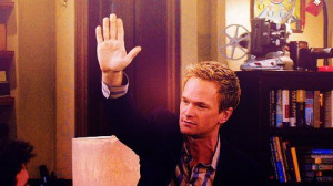 Barney Stinson. I wrote 61k words for NaNoWriMo. Can I get a high five ...