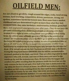 sure do love my oilfield man!!! This could not have said it better ...