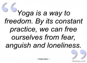 yoga is a way to freedom indra devi