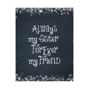 Sister Quote Canvas Prints