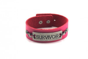 Survivor Leather Bracelet Quote Bracelet Cancer by missioncatnip, $24 ...