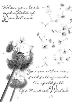 Dandelion Wishes Quote Anniversary by ThePrintedCroft on Etsy, £6.00 ...