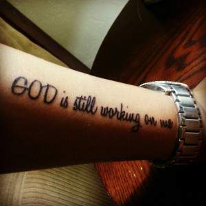 ... use the form below to delete this god tattoo faith quote bodyart