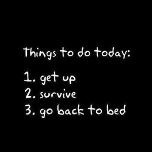 Go back to bed funny quote