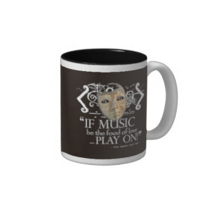 Twelfth Night Music Quote Coffee Mug