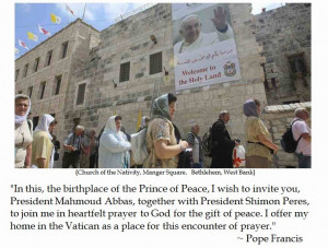 Pope Francis on Peace in the Holy Land
