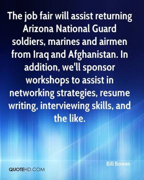 Bill Bowen - The job fair will assist returning Arizona National Guard ...