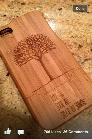 Trevor Hall quote wood platter need