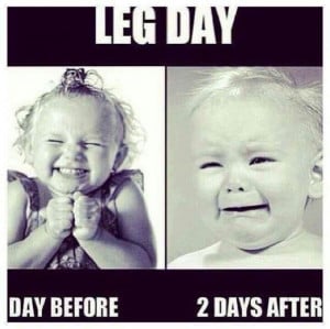 Leg day - before after