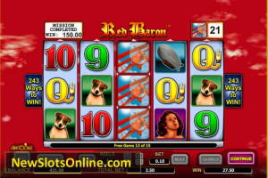 Play the Red Baron slot machine online at bet365 Games