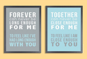 Personalized Quote Print 11x14 Set of two prints by papermintsshop, $ ...