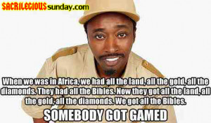 Eddie Griffin through his riffin' appeals to a higher sense of purpose