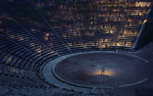 Classical drama at Epidavros theatre, Greece