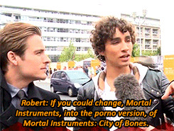 ... City of Bones i s2g tmiedit robbie my love these two are just OMG
