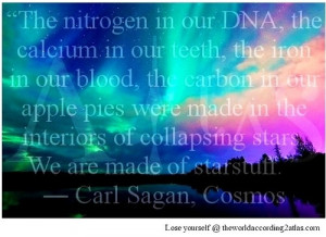 ... of collapsing stars. We are made of starstuff. -Carl Sagan, Cosmos