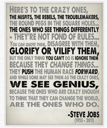... Birds, One Stone… Some Quality Inspiration & Lessons From Steve Jobs