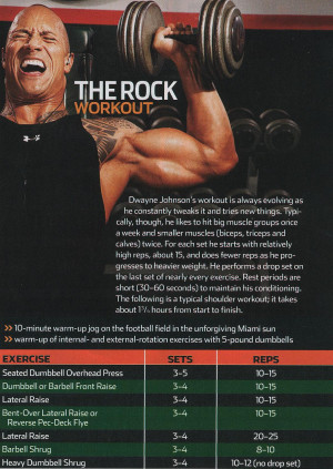 check out dwayne johnsons the rock shoulders routine print it and take ...