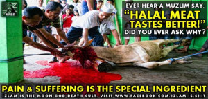 Halal slaughter is cruel and dirty