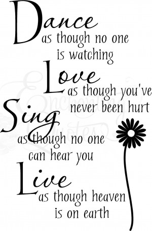 dance love sing live vinyl wall decals item dancevr01 $ 22 95 color ...