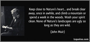 ... week in the woods. Wash your spirit clean. None of Nature's landscapes