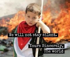 We will not stay silent. More