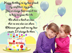 Happy Birthday Quotes for Cousin