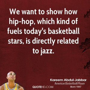 ... kind of fuels today's basketball stars, is directly related to jazz