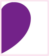 Half Heart Box Purple