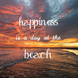 Artwork for our walls - Happiness is a day at the beach. #beachlife