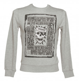goonies tee comes with a cool skull print surrounded by famous quotes ...