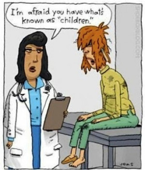 Funny Stressed Mom Cartoon Picture