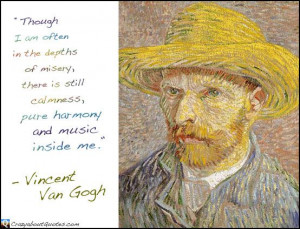 Drepressed Vincent Van Gogh Quotes | Self-portrait with straw hat and ...